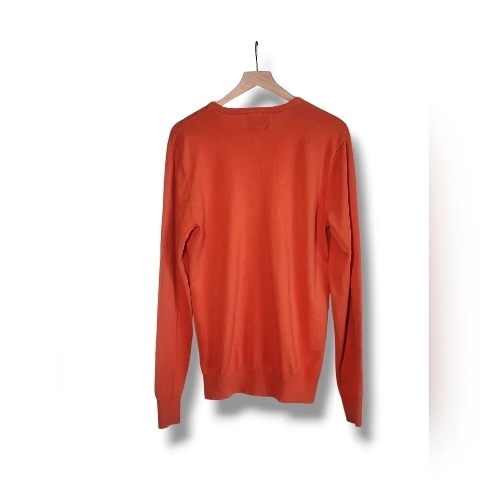 American Eagle Outfitter Vintage fit orange v-neck light sweater mens me…